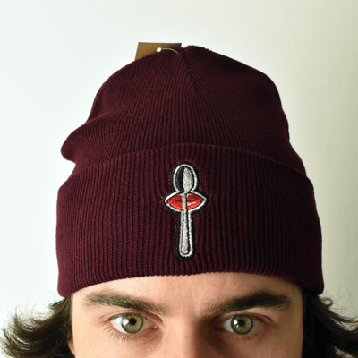 Image of Burgundy Winter Hat - (100% cotton)