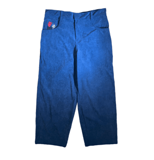 Image of Baggy Blue Corduroy