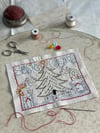 Seasons Greetings Embroidery Template 