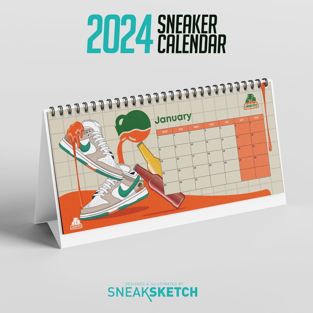 Image of 2024 Sneaker Calendar - Desk