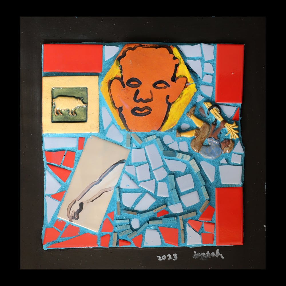 Image of Portrait with Pig