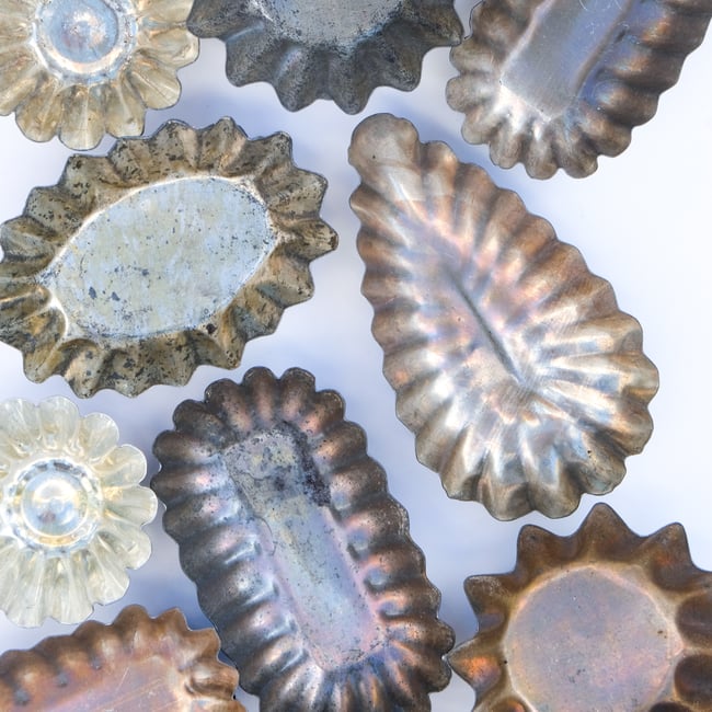 Set of 5 Vintage Cake Moulds