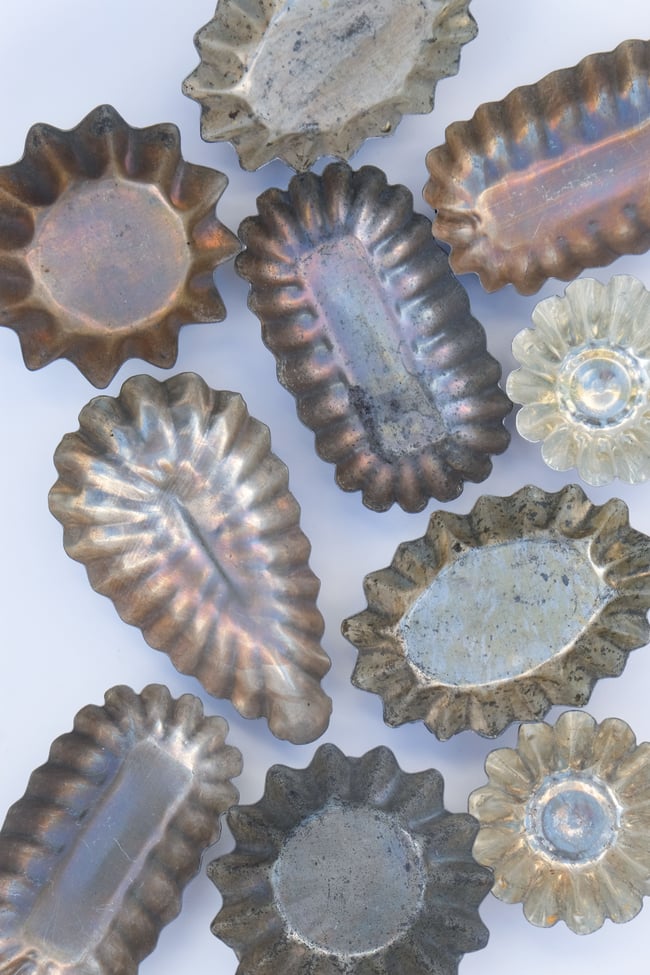 Set of 5 Vintage Cake Moulds