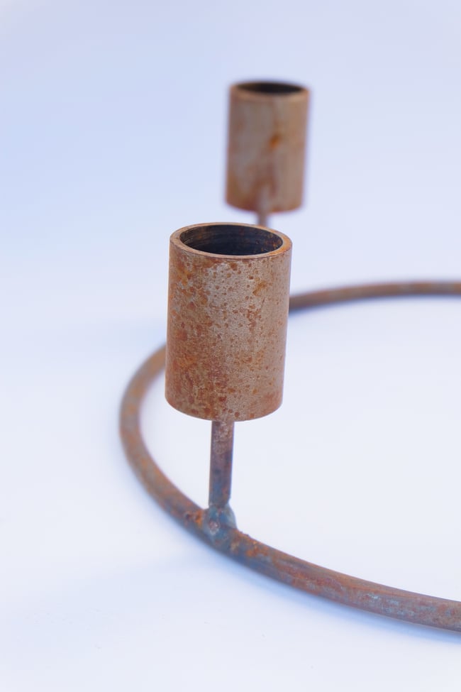 Handmade Metal Candle Holder