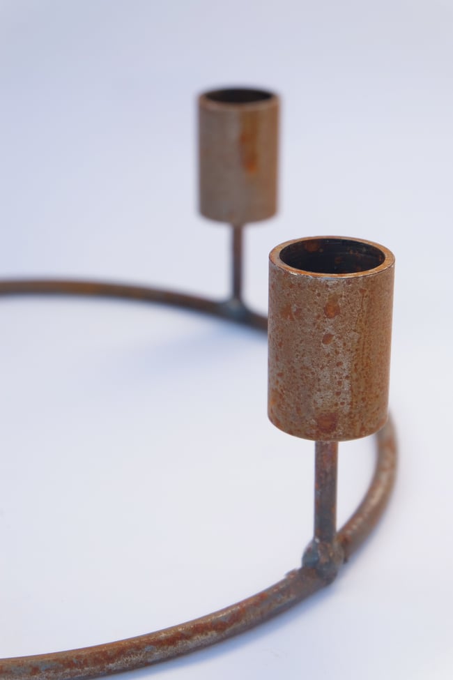 Handmade Metal Candle Holder