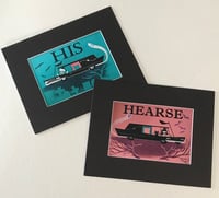 Image 1 of His & Hearse -5x7 pair
