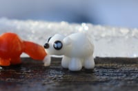 Image 2 of Tiny Glass Polar Bear & Fish
