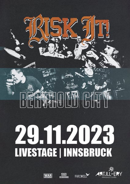 Image of RISK IT // BERTHOLD CITY // supported by RECURRENT PAIN // 29.11.2023