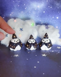 Image 2 of Wizard Ghostie - Miniature Clay Desk Buddy