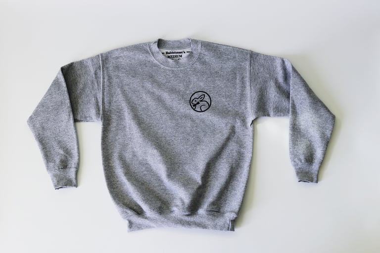 KIDS, Rabbitman's 'SATURDAY', Crew Sweatshirt/Sport Gray Image 2
