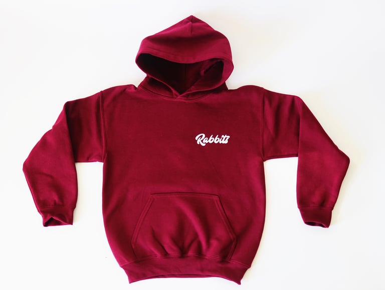 KIDS, Rabbitman's 'RABBITS', Hoodie/Maroon