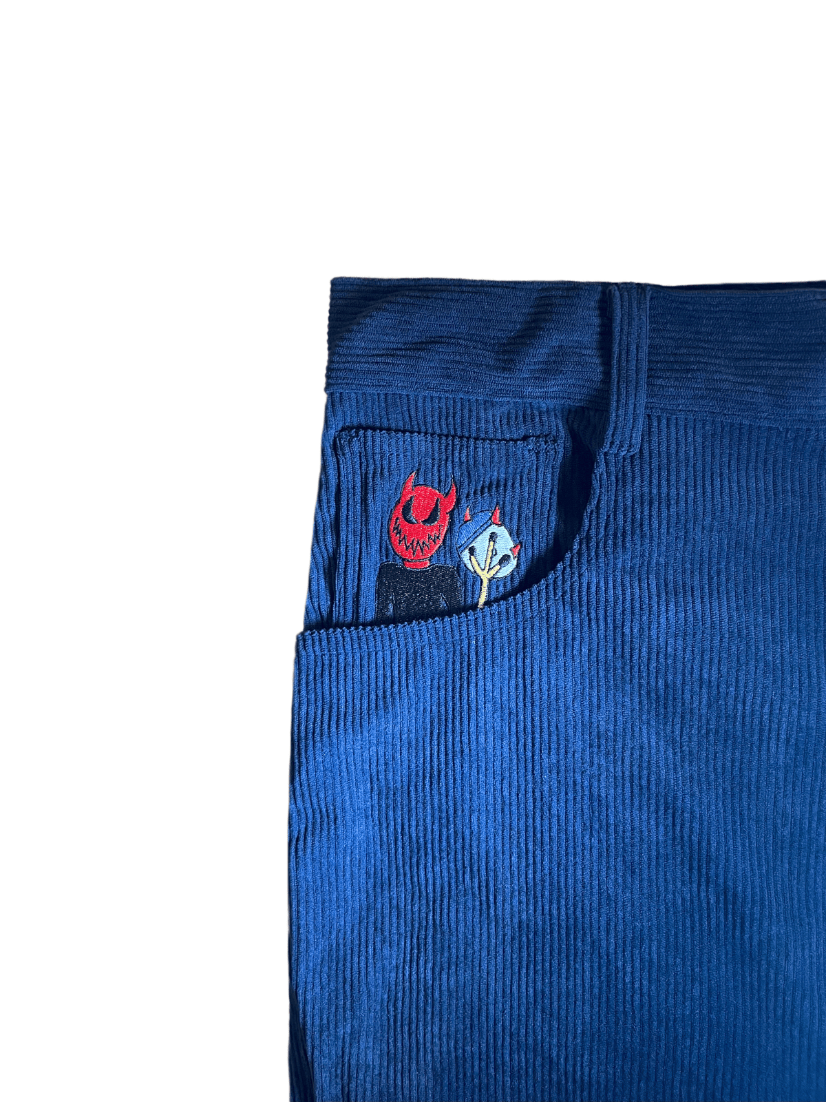 Image of Baggy Blue Corduroy