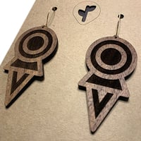 Image 3 of coyolxauhqui II / wood / walnut