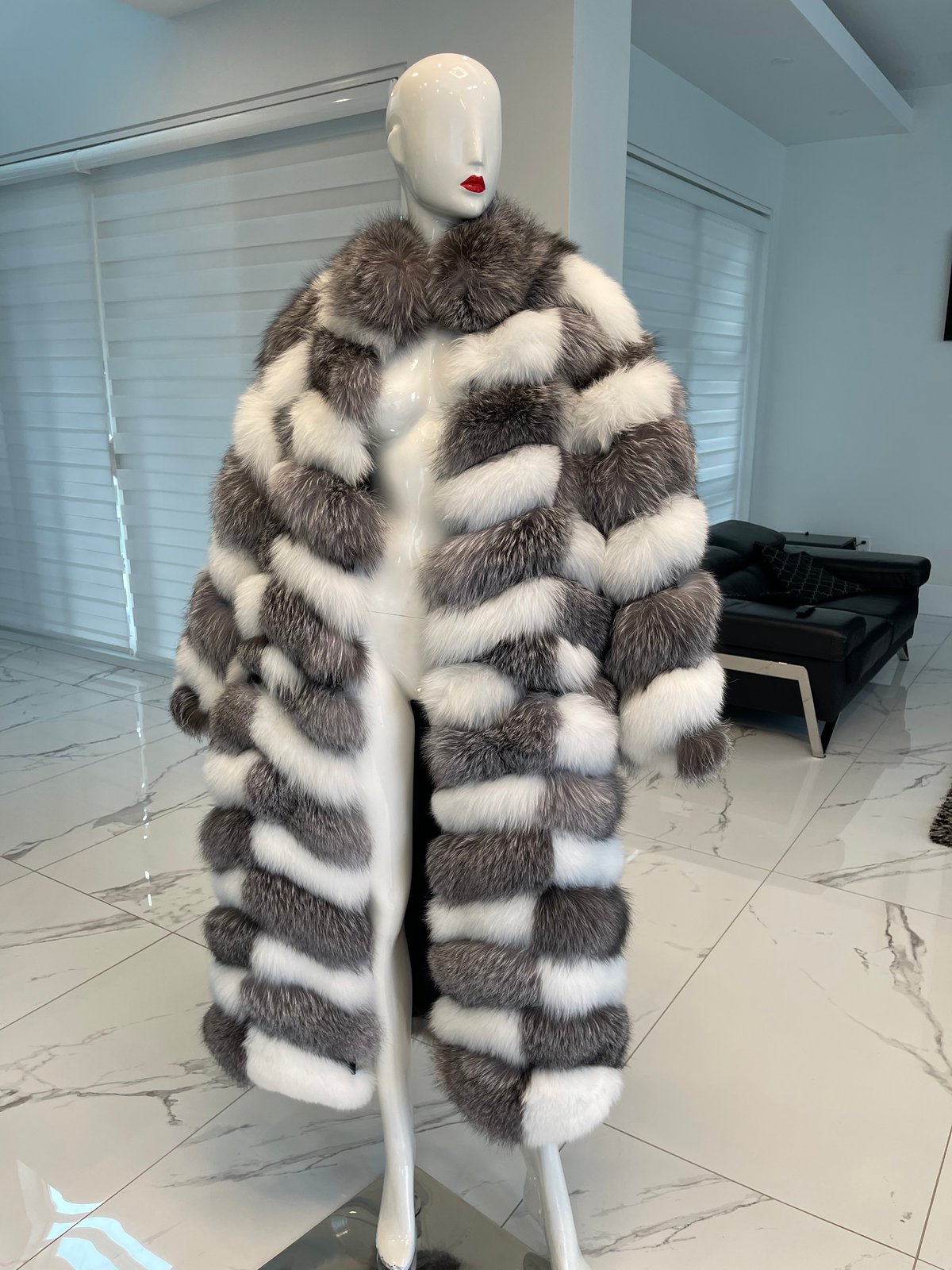 Chevron Jacket Venus Faux Fur Jacket VENUS 3in1 COAT (extended