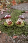 Boot Planter Mushroom - Miniature Clay