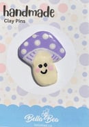 Image 2 of Mushroom Handmade Clay Pins