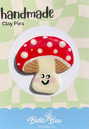 Image 1 of Mushroom Handmade Clay Pins