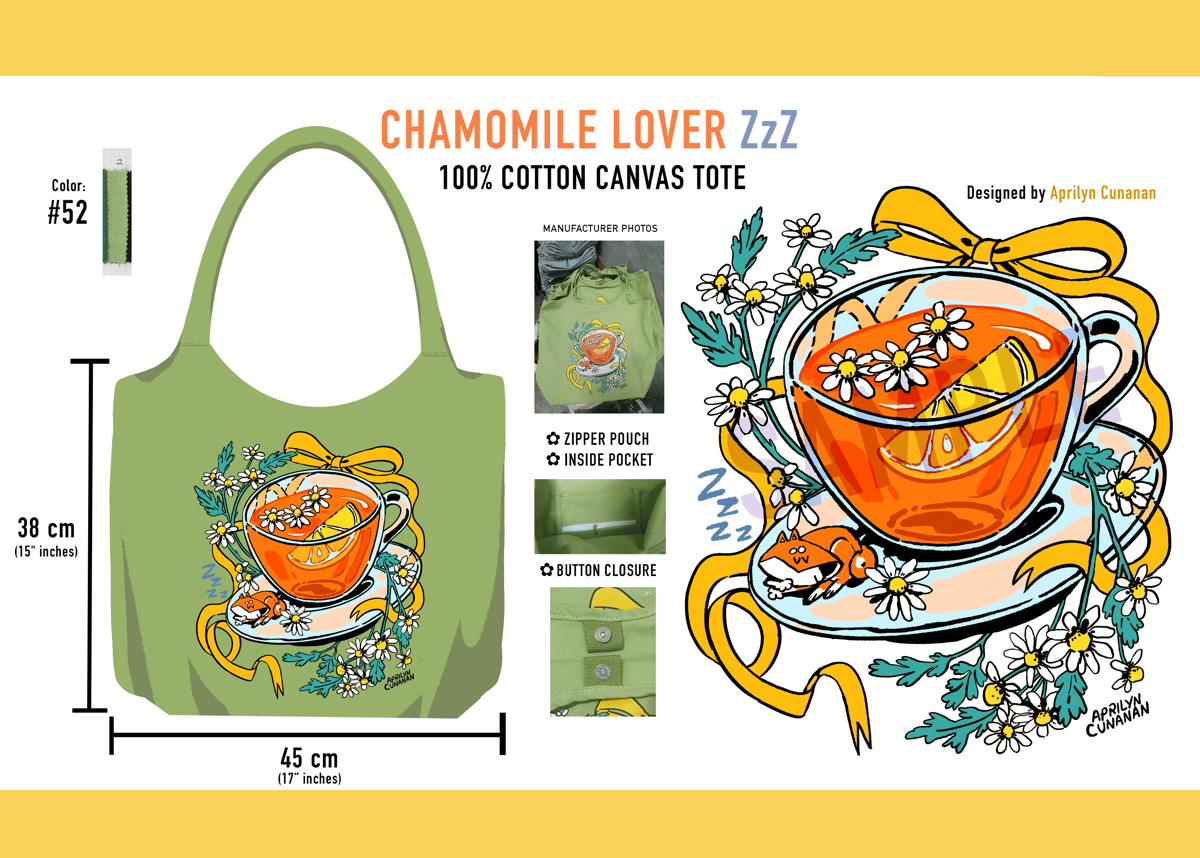 Image of Chamomile LoverZzZ Tote Bag