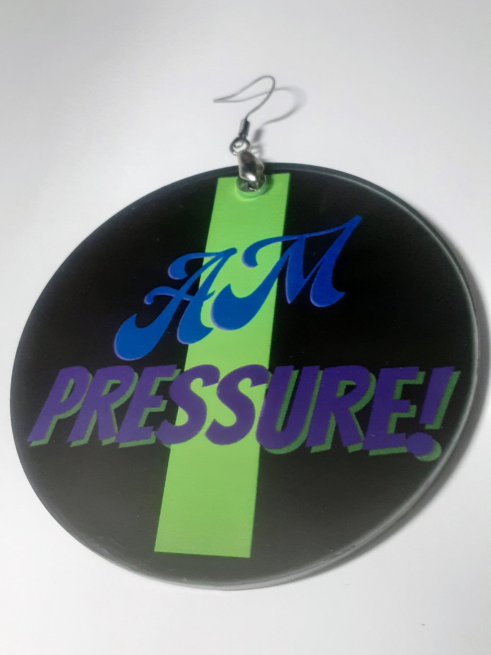 Image of I Am Pressure Urban Dangling Sublimation earrings