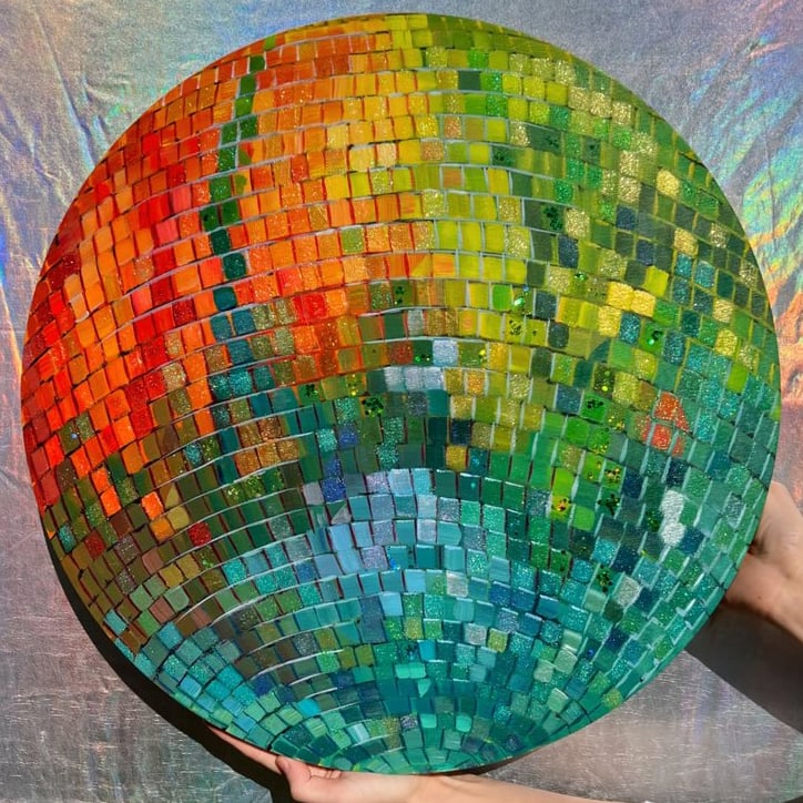 Prism Disco Ball by Sari Shryack - Original Painting