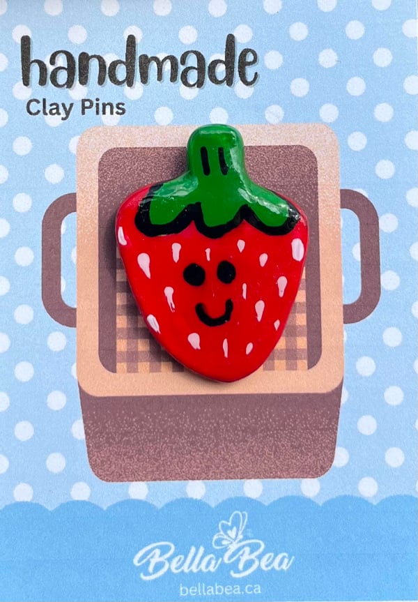 Image of Berries Handmade Clay Pins