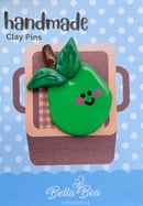 Image 2 of Tree Fruits Handmade Clay Pins