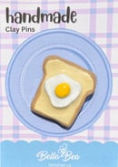 Image 3 of Breakfast Foods Handmade Clay Pins