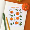  Autumn Pumpkins Veggies Stickers