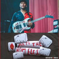 Image 1 of Tom Morello Arm the homeless guitar stickers vinyl decal Kramer hippopotamuses set 7