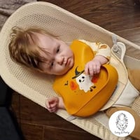 Image 2 of WEANING: Halloween Silicone Bib