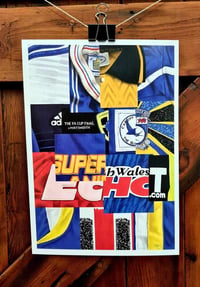 Cardiff City FC Shirt Collage