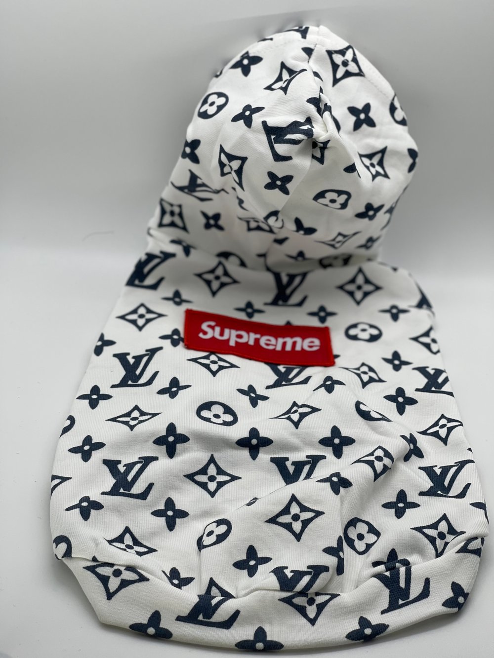 Designer Style LV Supreme Dog Hoodie