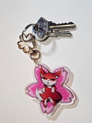 Image of Sleeping Fox Keychain