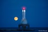 Full Moon Over Port Washington Lighthouse