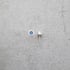 Small 5.5mm Silver Dot Studs in Dusky Denim Blue Reserved for Sarah Image 3