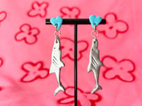 Image 1 of Great White Shark Earrings 