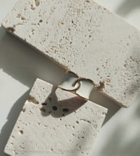 Image 1 of white enamel ring 白色滴油开口戒