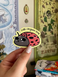 Crab Rangoon Lady Bug Sticker