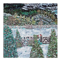 Image 1 of Hade Edge Snow Scene Greeting Card