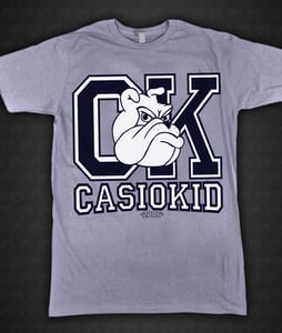 Image of CASIOKID (Grey, Varsity Bulldog) T-shirt