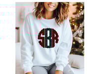 Image 1 of CUSTOM- Christmas Plaid Monogram