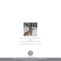 Image 2 of Hare In Snowy Woodlands Greeting Card