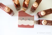 Image 4 of Santa Claus Holiday Christmas Soap Decorative Vegan Bar Soap Art | Scent: Peppermint