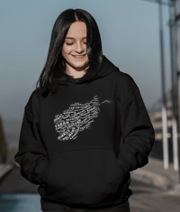 Image 1 of Afghanistan province map Hoodie unisex