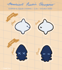 ORV Squid and Sunfish Charms | 2.5in