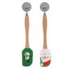 Non-Stick Butter Batter Mixer Wooden Handle Christmas Series Cake Cream Spatula 