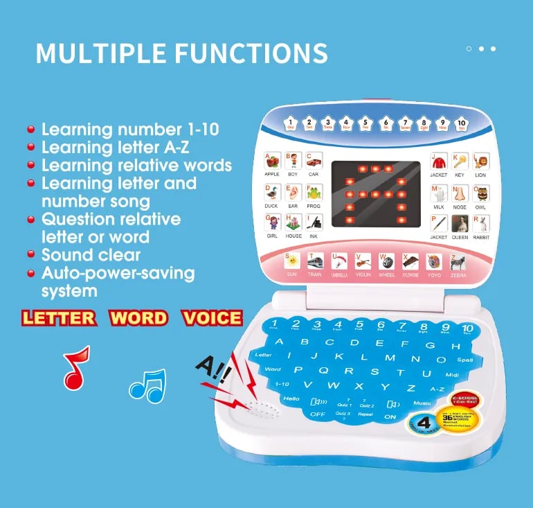 Kids Learning Laptop Computer