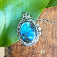 Image 2 of Sterling Silver Labradorite Pendant