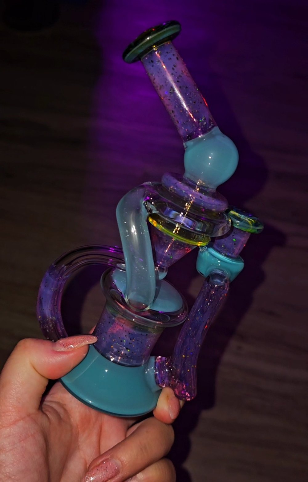 Image of Crushed  Rainbow Opal Lazy Boi Floater