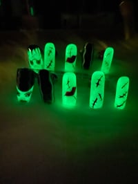 Image 3 of FRANKENSTEIN & BRIDE GLOW N DARK ACRYLIC SET 